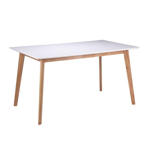 Dining table in mdf, 140 x 80 x 75cm