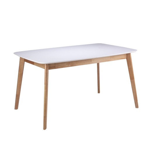 Extendable dining table in mdf, 120/150 x 80 x 75cm