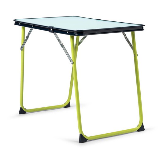 Table pliable pour enfants en bois et structure en acier, 60x40x50 cm