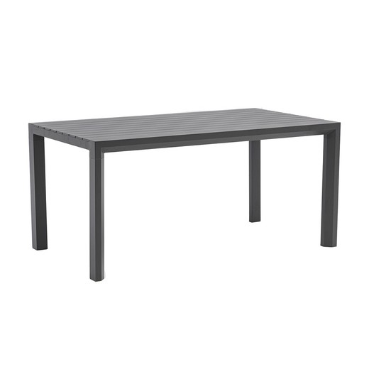 Ορθογώνιο τραπέζι αλουμινίου σε ανθρακί, 160 x 90,8 x 75,5 cm | Βύρων