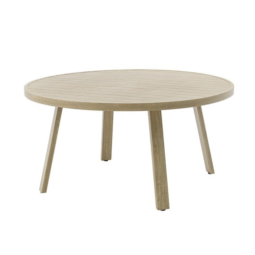 Round aluminum table in natural, 150 x 150 x 75 cm | harmony