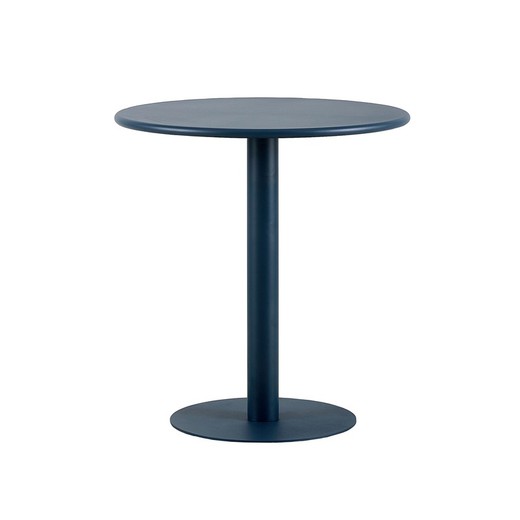 Στρογγυλό μεταλλικό τραπέζι σε ανθρακί, 70 x 70 x 73 cm | Gelato