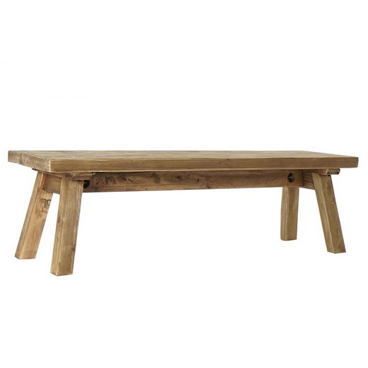 Tavolino in legno riciclato, 150x39x43 cm