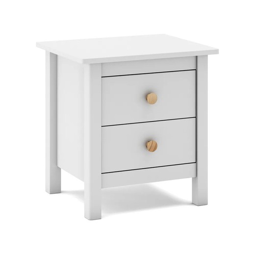 White pine bedside table, 46 x 35 x 49.5 cm | Max
