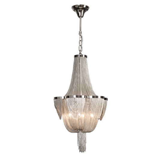 MINERVA-Chrome Ceiling Lamp, 35 x 65 cm