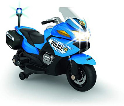 Mein Polizei-Elektromotorrad 12V blau