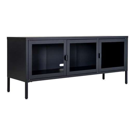 Black steel TV stand, 130 x 40 x 55 cm | Brisbane