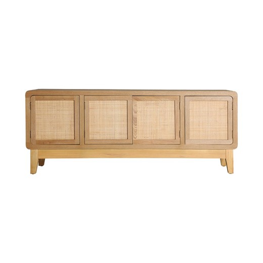 Mueble Tv de madera de abeto en natural, 160 x 40 x 63 cm | Doazit