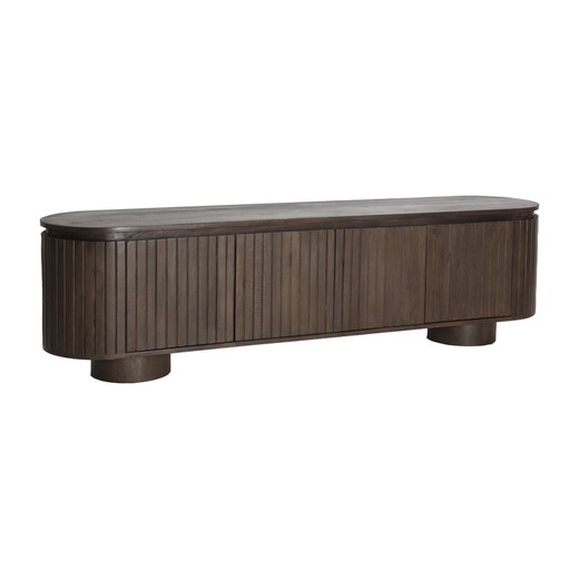 Mueble TV de madera de mango en marrón, 180 x 40 x 50 cm | Kolga