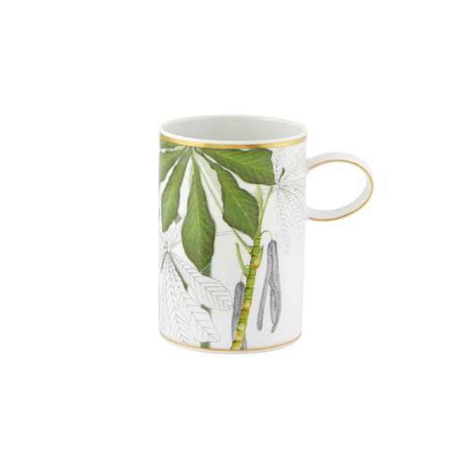 Amazónia porcelain mug, 11.4x7.7x11.2 cm