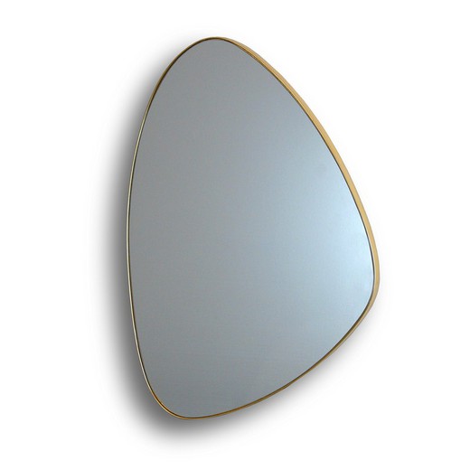 Specchio da parete triangolare ORIO-Oro, 3x85x165 cm
