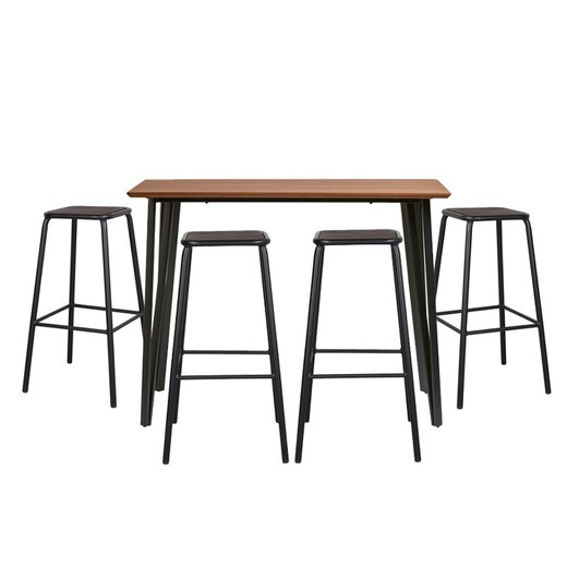 Bar pack 1 high table and 4 high stools