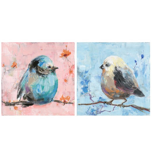 Pack of sparrow paintings, 2 pieces