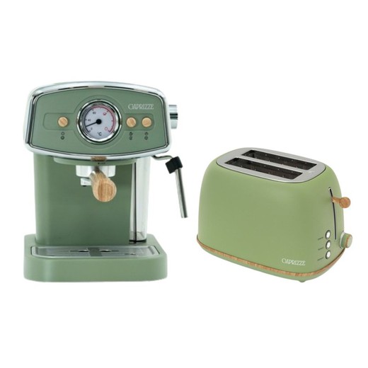 Paket med gröna apparater | Kai kaffebryggare + Kaito brödrost