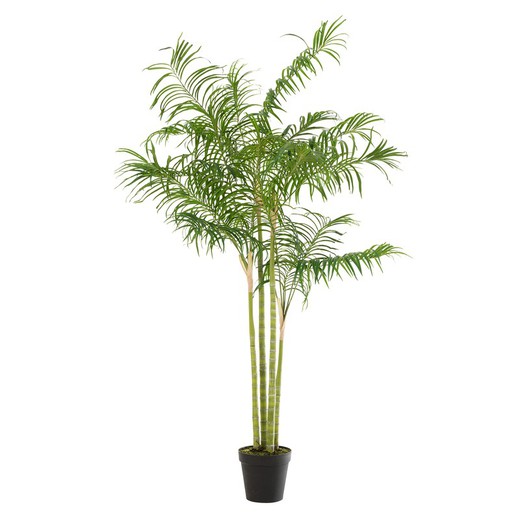 Kunststof Bamboe Palm L Groen, Ø120x175cm