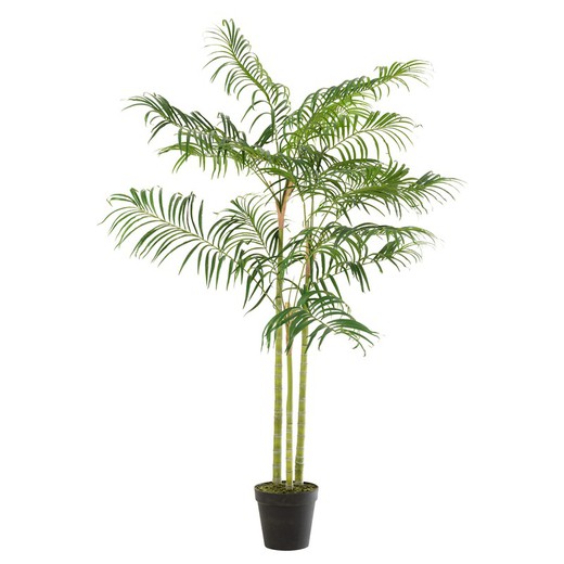 Planta artificial Palma de Bambú de plástico S verde, Ø110 x 170 cm