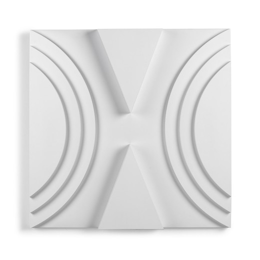 Διακοσμητικό Πάνελ Λευκό Ξύλο, 70x6x70cm