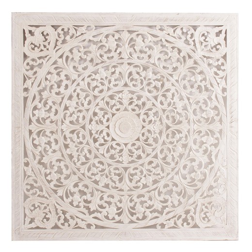 Διακοσμητικό Πάνελ Ελεονώρα Λευκό, 120x5x120cm