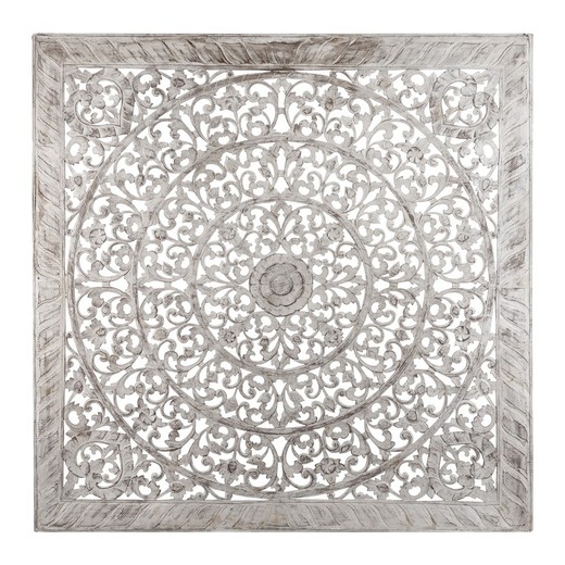 Panel decorativo blanco 160 x 5 x 160 cm  | Eleonora