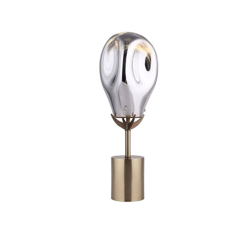 PANIST - Rookglazen tafellamp, Ø 23 x H 60 cm