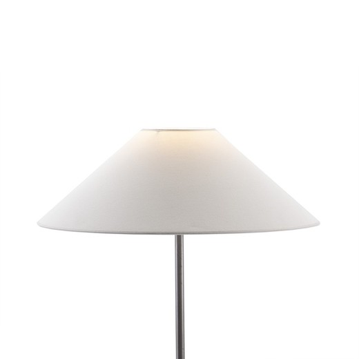 Lampenschirm aus weißer Baumwolle, 50x13x25 cm