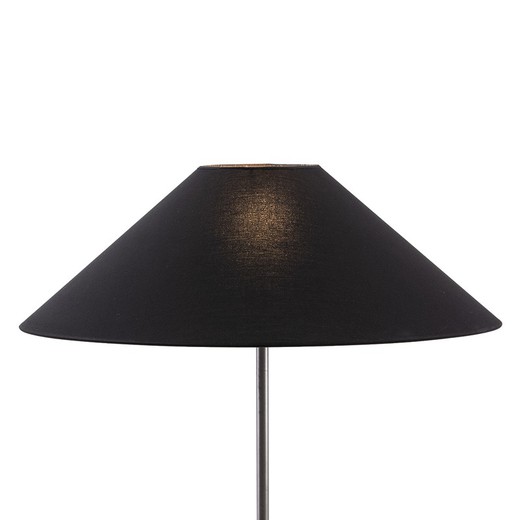 Zwarte katoenen lampenkap, 60x15x30 cm