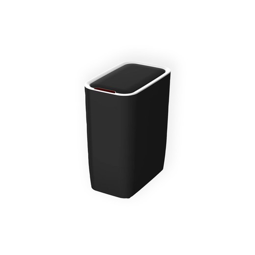 ABS trash can in black, 25 x 15.5 x 30 cm | Cosmos