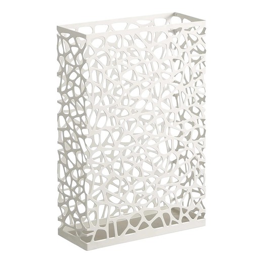 Paragüero de acero en blanco, 30 x 12 x 45 cm | Nest