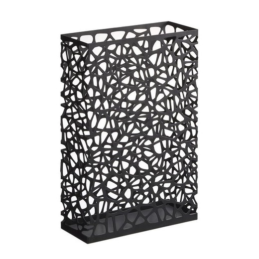 Schirmständer aus Stahl in Schwarz, 30 x 12 x 45 cm | Nest