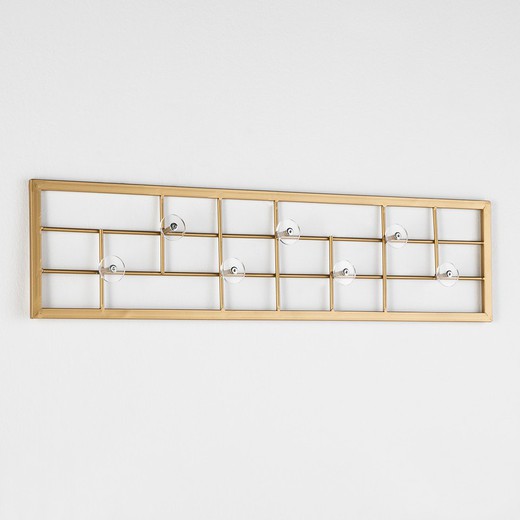 Perchero de pared blanco, 26x5x8 cm — Qechic