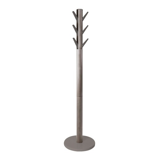 Flapper gray wooden coat stand, 40x40x168 cm, 9 hooks