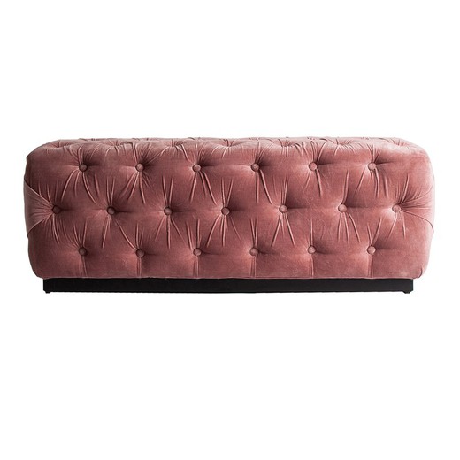 Stopka do łóżka Tardiano Mango z drewna w kolorze różowym, 130 x 50 x 47 cm
