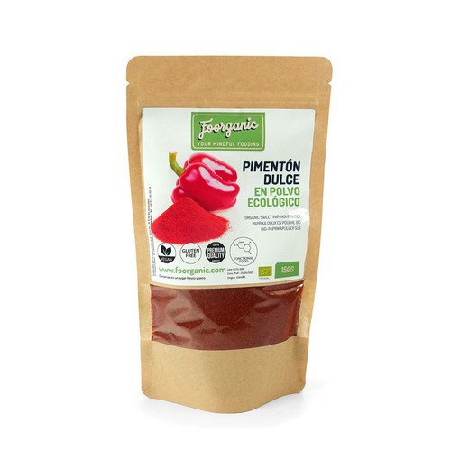 Organic sweet paprika powder, 150 gr