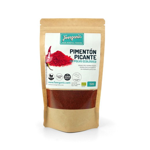 Organic spicy paprika powder, 150 gr