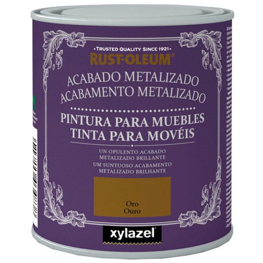 Έπιπλα μεταλλικής βαφής Xylazel Gold (125 ml)