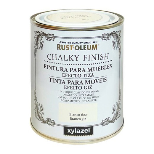 Furniture paint CHALKY FINISH Xylazel White Chalk 750ml