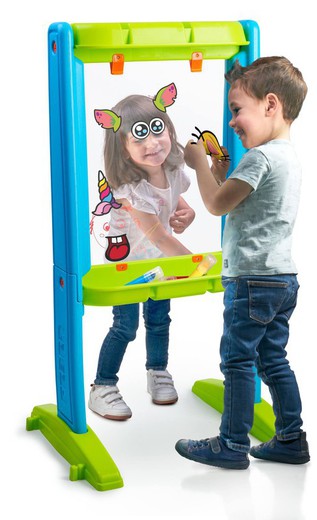 Pizarra transparente Art & Fun Board multicolor, 53,5 x 57,5x 106 cm