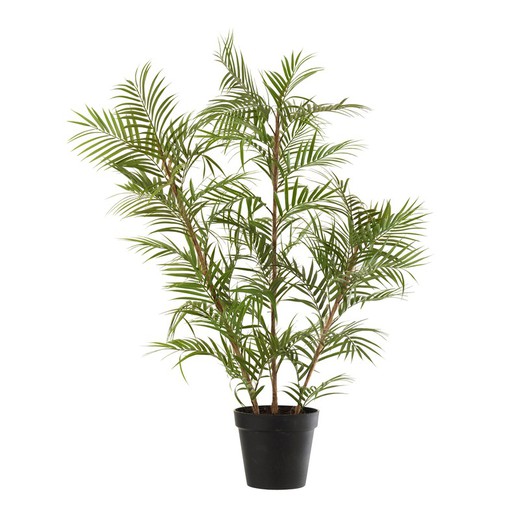 Plante en plastique Chamaedorea L Vert, 60x31x114cm