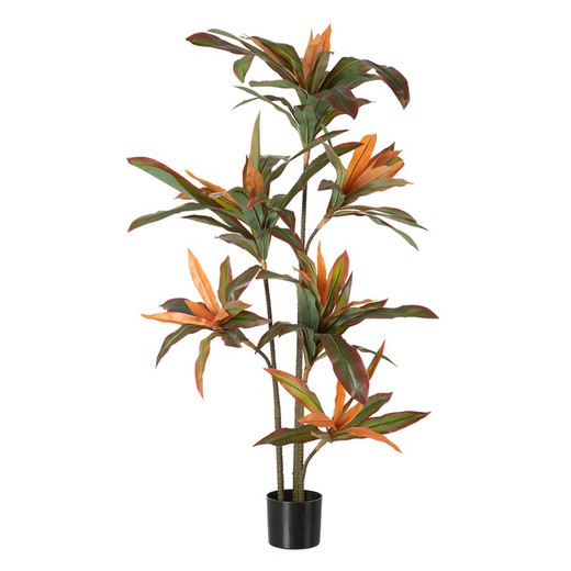 Künstliche Dracaena-Pflanze Grün/Braun, Ø35x140cm