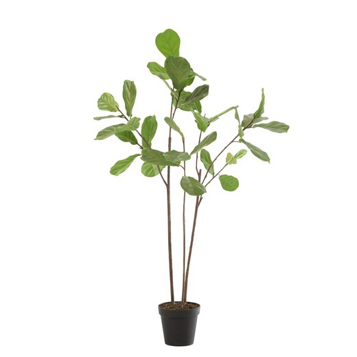 Folha de violino de plástico verde planta figueira, 75x70x175cm