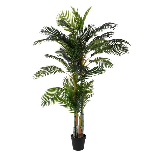 Konstgjord areca-palmväxt i grönt, 100 x 130 x 210 cm