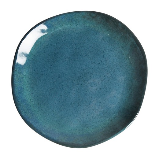 Plato de postre de cerámica en azul, Ø 20 x 2 cm | Irenka