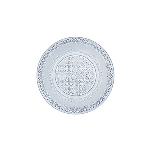 Antique white earthenware dessert plate, 22 x 22 x 2.3 cm | Rua Nova