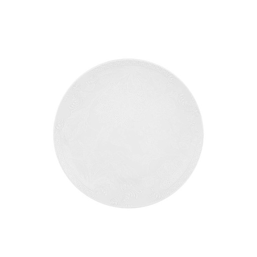 Porcelæns desserttallerken i flerfarvet, Ø 23,1 x 2,9 cm | Dualitet