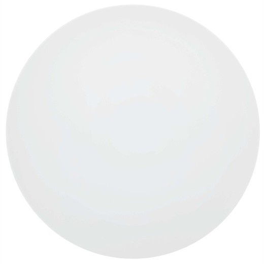 Præsentationsplade i hvid porcelæn, Ø 33,7 x 1,6 cm | Silkevej hvid