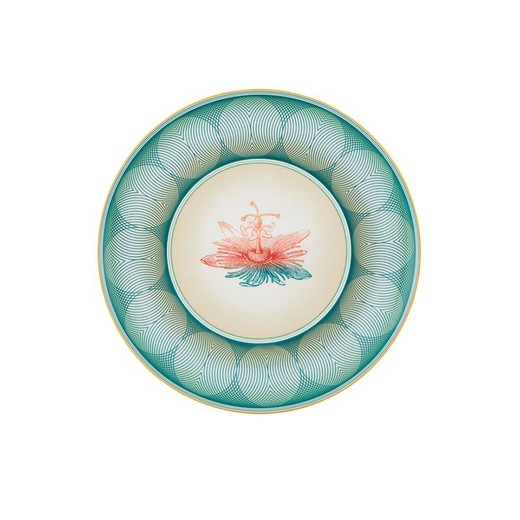 Πολύχρωμο πορσελάνινο πιάτο παρουσίασης, Ø 32,9 x 2,9 cm | θησαυρούς