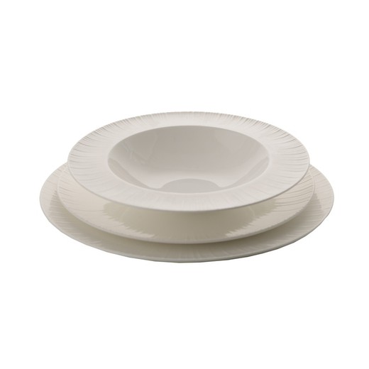 Porcelain deep plate, 21.3x21.3x4.5 cm