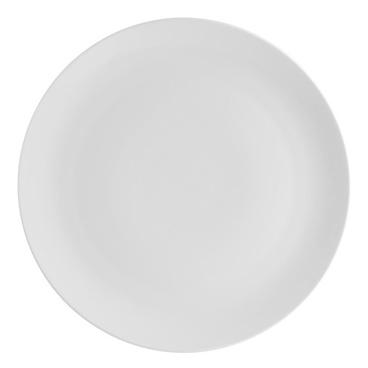 Prato de jantar de porcelana branca, Ø 27,6 x 3,4 cm | Broadway Branco