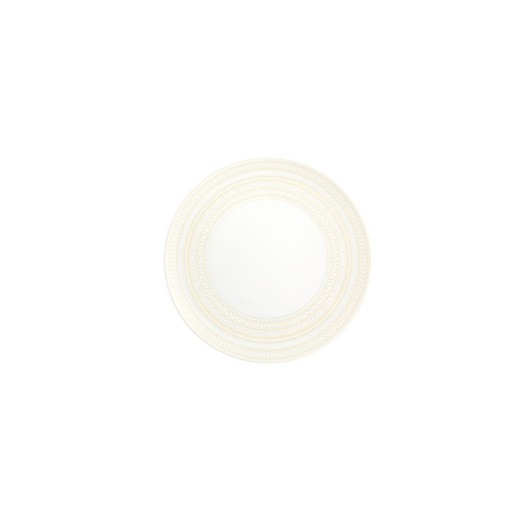 Plato llano de porcelana en marfil, Ø 27,6 x 3,4 cm | Ivory