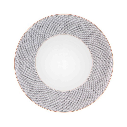 Talerz porcelanowy wielokolorowy, Ø 28,2 x 2,5 cm | Maja